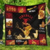 Fireball Cinnamon Quilt Blanket All I Need Is Whisky Gift Idea 1