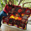 Firefighter Quilt Blanket Amazing Gift Idea 11