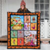 Flintstone 60th Anniversary Quilt Blanket Cartoon Fan Gift 3