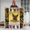 German Shepherd You Are My Sunshine Sunflower Quilt Blanket 3