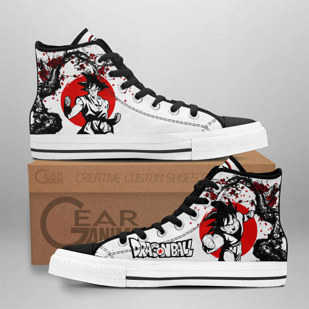 Goku High Top Shoes Custom Dragon Ball Anime Sneakers Japan Style