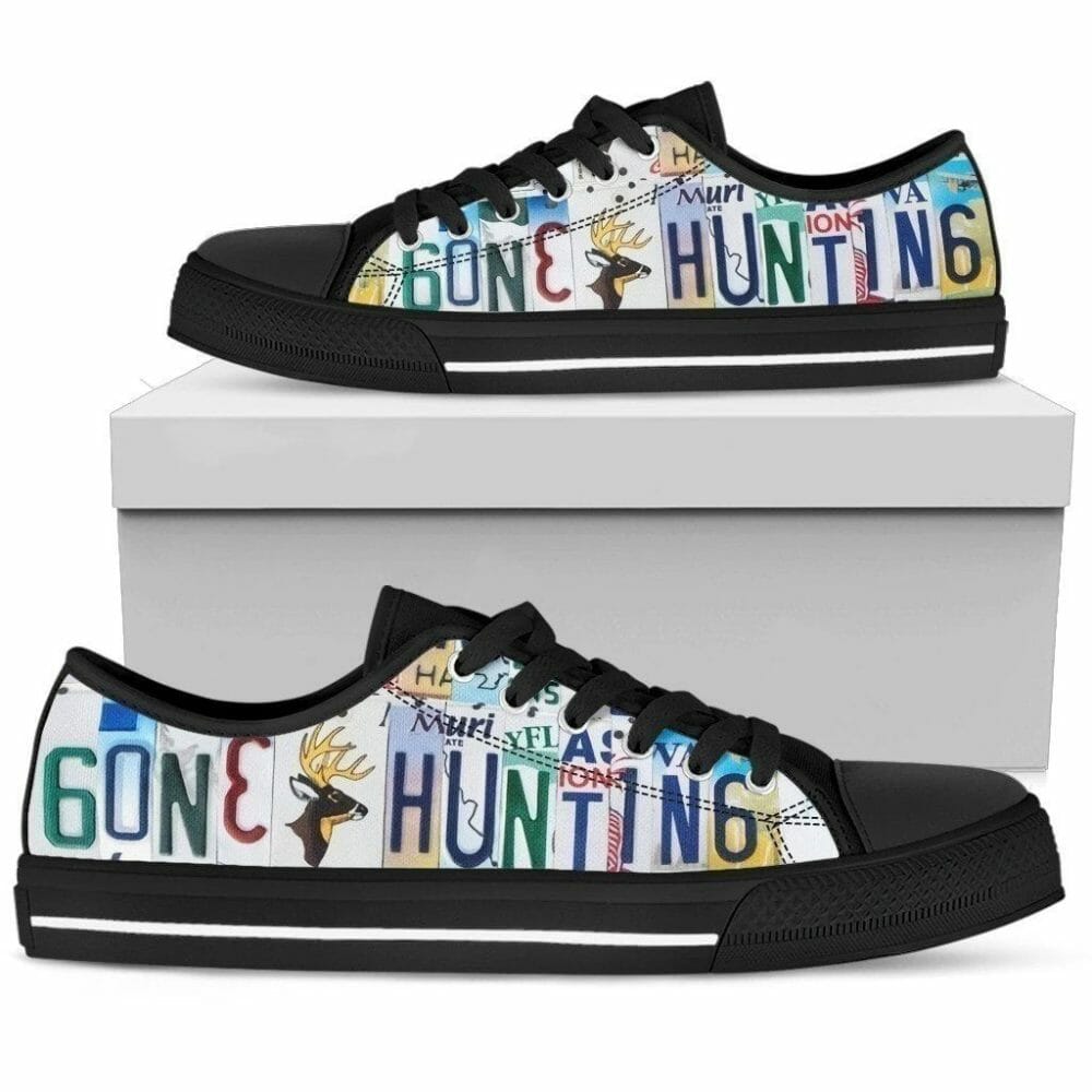 Gone Hunting Men Style Sneakers Gift Idea