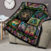 Graphic Art Tree of Life Quilt Blanket Gift For Earth Lover 15