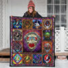 Grateful Dead Head Quilt Blanket For Fan Gift 3