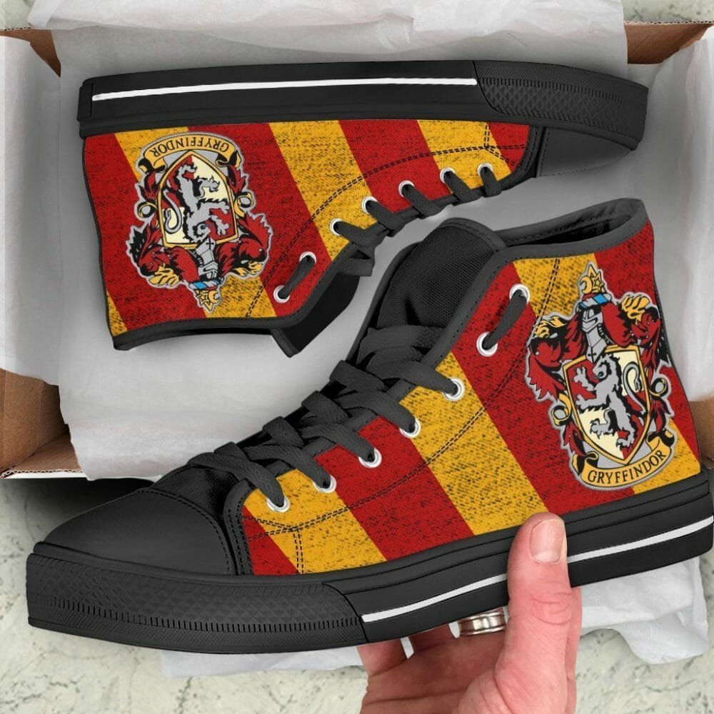 Gryffindor Sneakers High Top Shoes Harry Potter Fan Gift All Day Tee