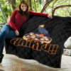 Haikyuu Anime Premium Quilt - Haikyuu Chibi Volleyball Team Members In Raven Nest Quilt Blanket 11