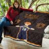 Haikyuu Anime Premium Quilt - Hinata Shoyo Smile Crow Fly High Quilt Blanket 11