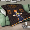 Haikyuu Anime Premium Quilt - Hinata Shoyo Smile Crow Fly High Quilt Blanket 17