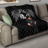 Haikyuu Anime Premium Quilt - Lonely Hinata Shoyo Fly Crow Grey Wings Quilt Blanket 15