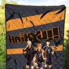 Haikyuu Anime Premium Quilt - Shouyou Hinata Kei And Kageyama Play Volleyball Quilt Blanket 5