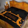 Haikyuu Anime Tapestry - Playing Volleyball Orange Silhouette Crow Feather Tapestry Home Decor 19