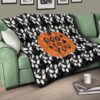 Halloween Premium Quilt | Boo To You Cute Flying Ghost Patterns Quilt Blanket 17