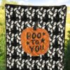 Halloween Premium Quilt | Boo To You Cute Flying Ghost Patterns Quilt Blanket 5