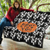 Halloween Premium Quilt | Boo To You Cute Flying Ghost Patterns Quilt Blanket 11