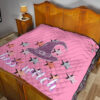 Halloween Premium Quilt | Boss Witch Hat Star Patterns Pink Quilt Blanket 19