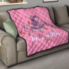 Halloween Premium Quilt | Boss Witch Hat Star Patterns Pink Quilt Blanket 15