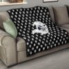 Halloween Premium Quilt | Cartoon Angry Ghost Shouting Cute Ghost Patterns Quilt Blanket 15