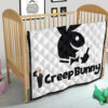 Halloween Premium Quilt | Creep Bunny Sharp Teeth Rabbit Silhouette Quilt Blanket 21