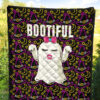 Halloween Premium Quilt | Cute Bootiful Ghost Make A Wish Witch Hat Quilt Blanket 5