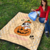 Halloween Premium Quilt | Dalmatia Dog Halo Mickey Glove Patterns Quilt Blanket 9