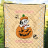 Halloween Premium Quilt | Dalmatia Dog Halo Mickey Glove Patterns Quilt Blanket 5