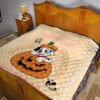 Halloween Premium Quilt | Dalmatia Dog Halo Mickey Glove Patterns Quilt Blanket 19