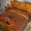 Halloween Premium Quilt - Hi We Love Halloween Smiling Pumpkin Harvest Quilt Blanket 19