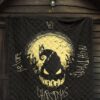 Halloween Premium Quilt | Jack Skellington On Hill Oogie Boogie Hat Silhouette Quilt Blanket 7