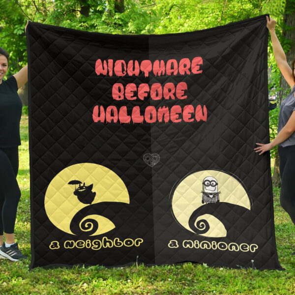 Halloween Premium Quilt | Nightmare Moon Neighbor Minioner Cosplay Jack Quilt Blanket