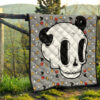 Halloween Premium Quilt | Old Mickey Skull Head Tapestry Quilt Blanket 13