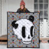 Halloween Premium Quilt | Old Mickey Skull Head Tapestry Quilt Blanket 3