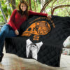 Halloween Premium Quilt | State Of Mind Skeleton Wearing Suit Quilt Blanket 11