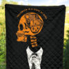 Halloween Premium Quilt | State Of Mind Skeleton Wearing Suit Quilt Blanket 5