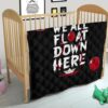 Halloween Premium Quilt - We All Float Down Here IT Red Balloon Quilt Blanket 21