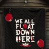 Halloween Premium Quilt - We All Float Down Here IT Red Balloon Quilt Blanket 7