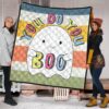 Halloween Premium Quilt | You Do You Boo Cute Cartoon Ghost Colorful Quilt Blanket 1
