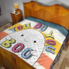 Halloween Premium Quilt | You Do You Boo Cute Cartoon Ghost Colorful Quilt Blanket 15
