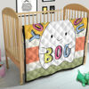 Halloween Premium Quilt | You Do You Boo Cute Cartoon Ghost Colorful Quilt Blanket 17