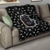 Hand Eye Hamsa Hand Skeleton Hand Patterns Premium Quilt Blanket 15