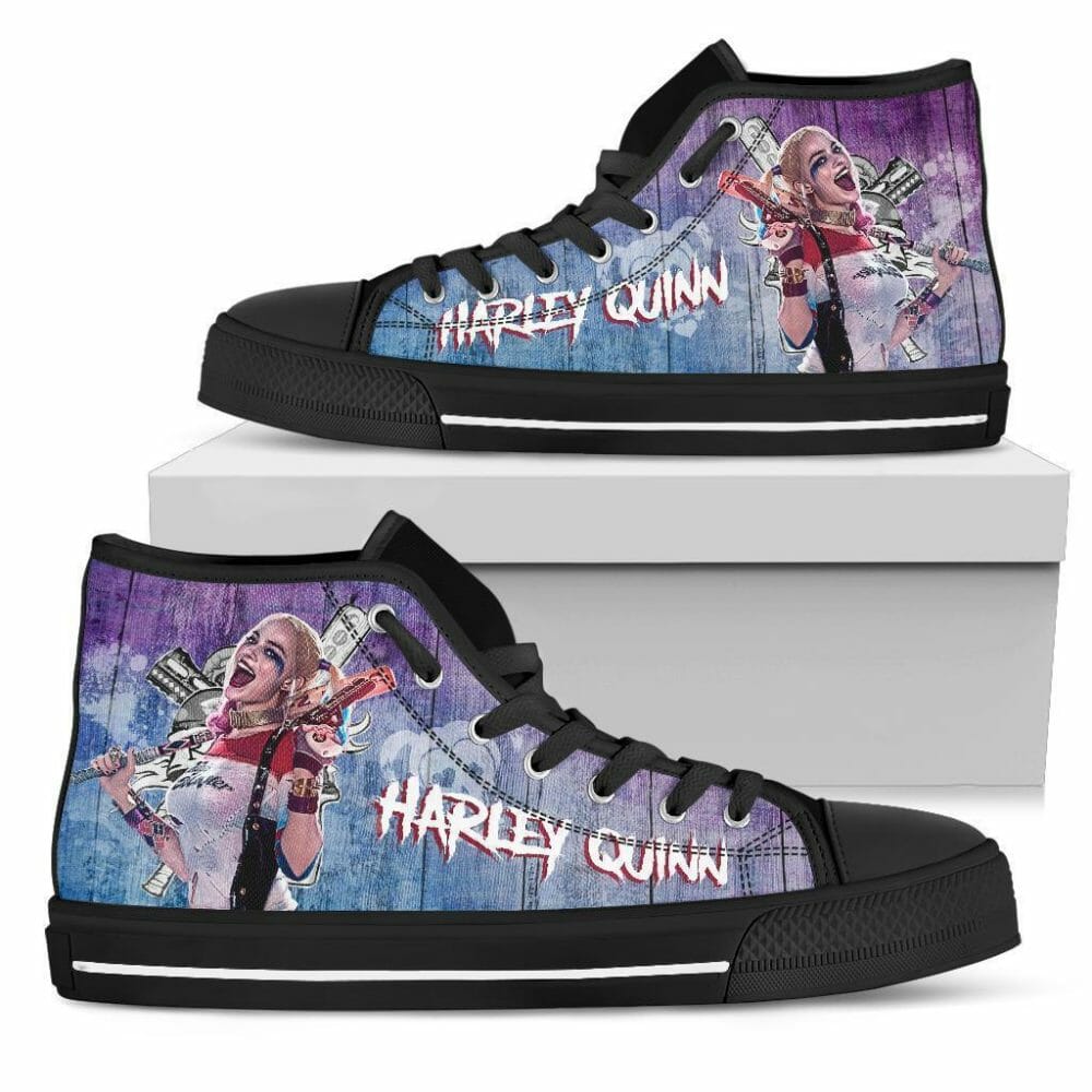 Joker And Harley Quinn High Top Sneakers sold by Rasla Limousine | SKU  88040022 | 25% OFF Printerval