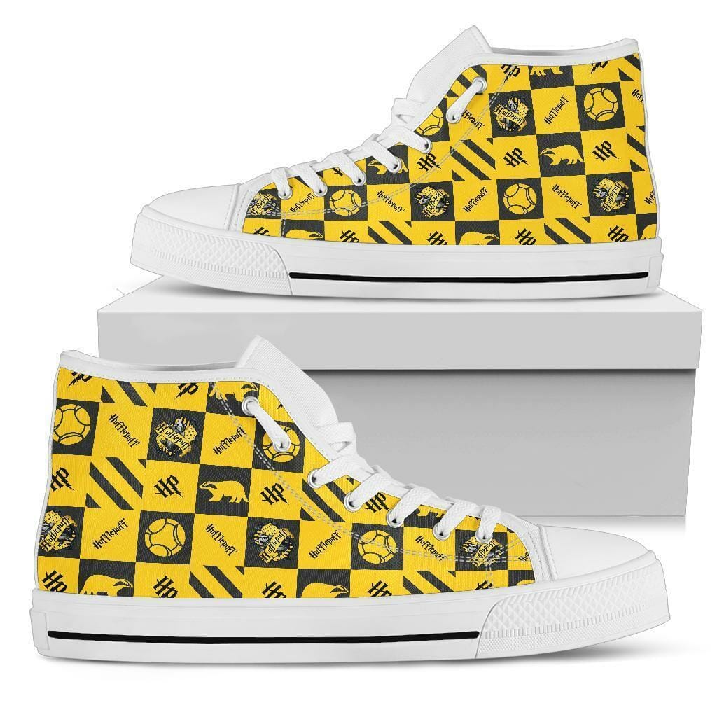 Harry Potter Hufflepuff Shoes High Top Custom Pattern Movies Sneakers