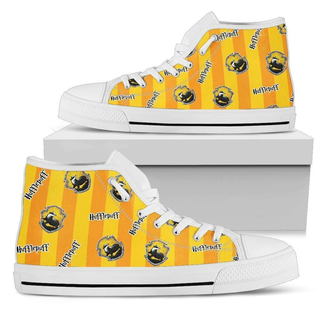 Harry Potter Hufflepuff Shoes High Top Custom Symbol Movies Sneakers