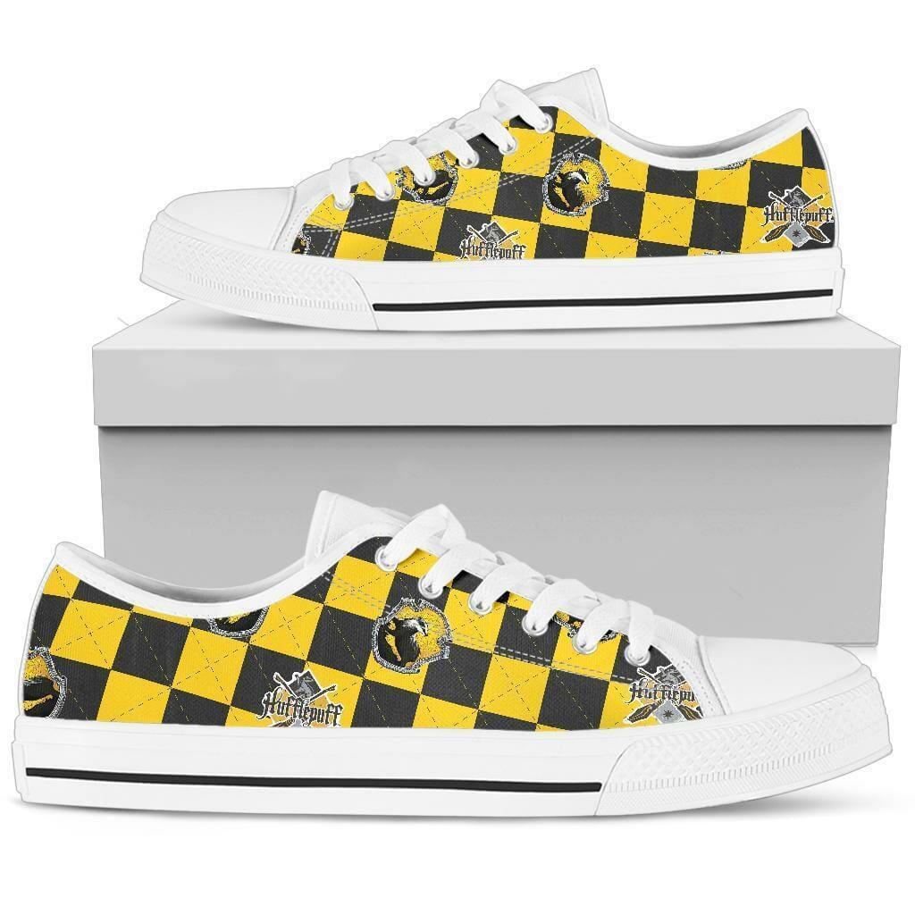 Harry Potter Hufflepuff Shoes Low Top Custom Pattern Movies Sneakers