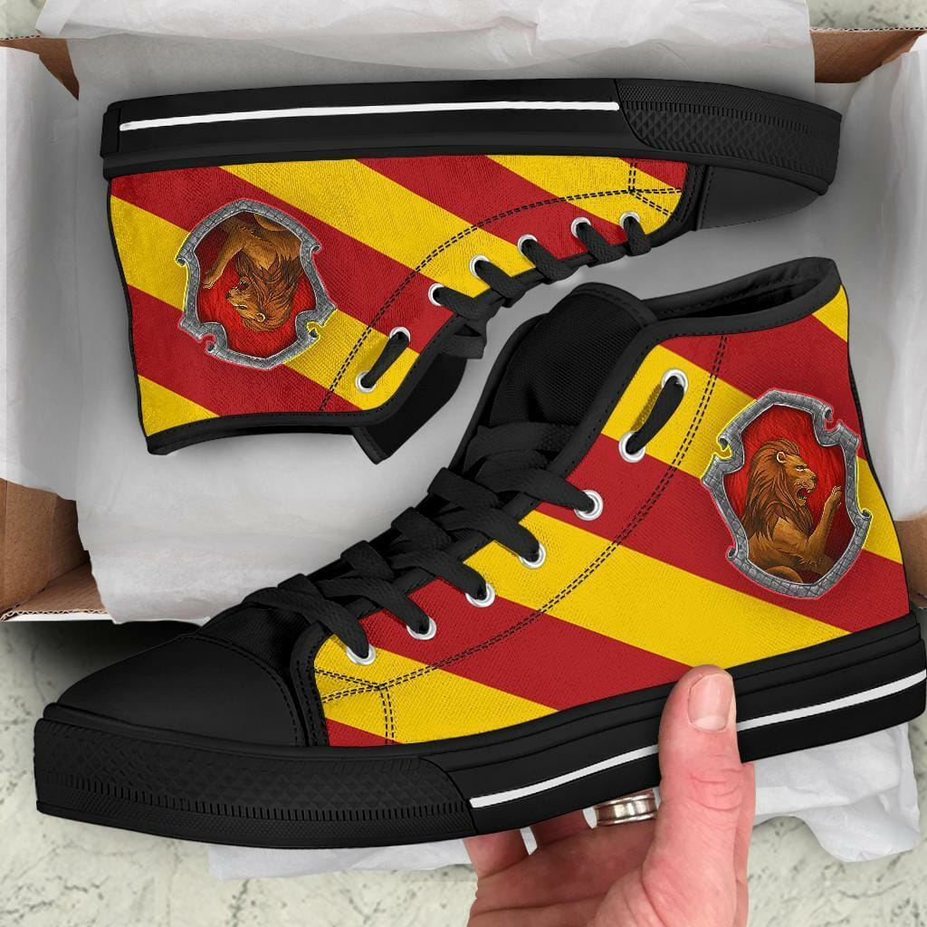 Harry Potter Shoes Gryffindor House High Top Shoes Movie 7