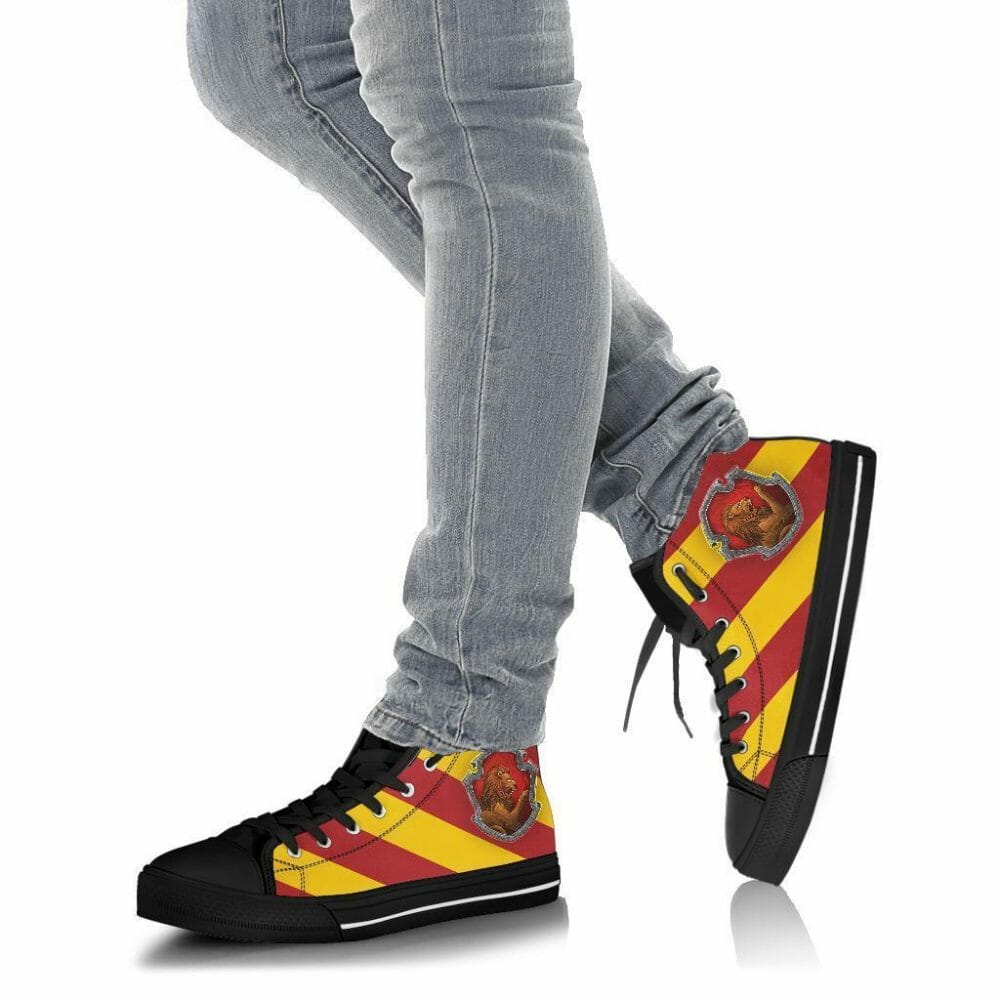 Harry Potter Shoes Gryffindor House High Top Shoes Movie 5