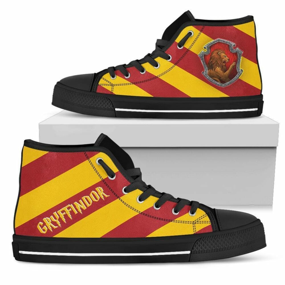 Harry Potter Shoes Gryffindor House High Top Shoes Movie