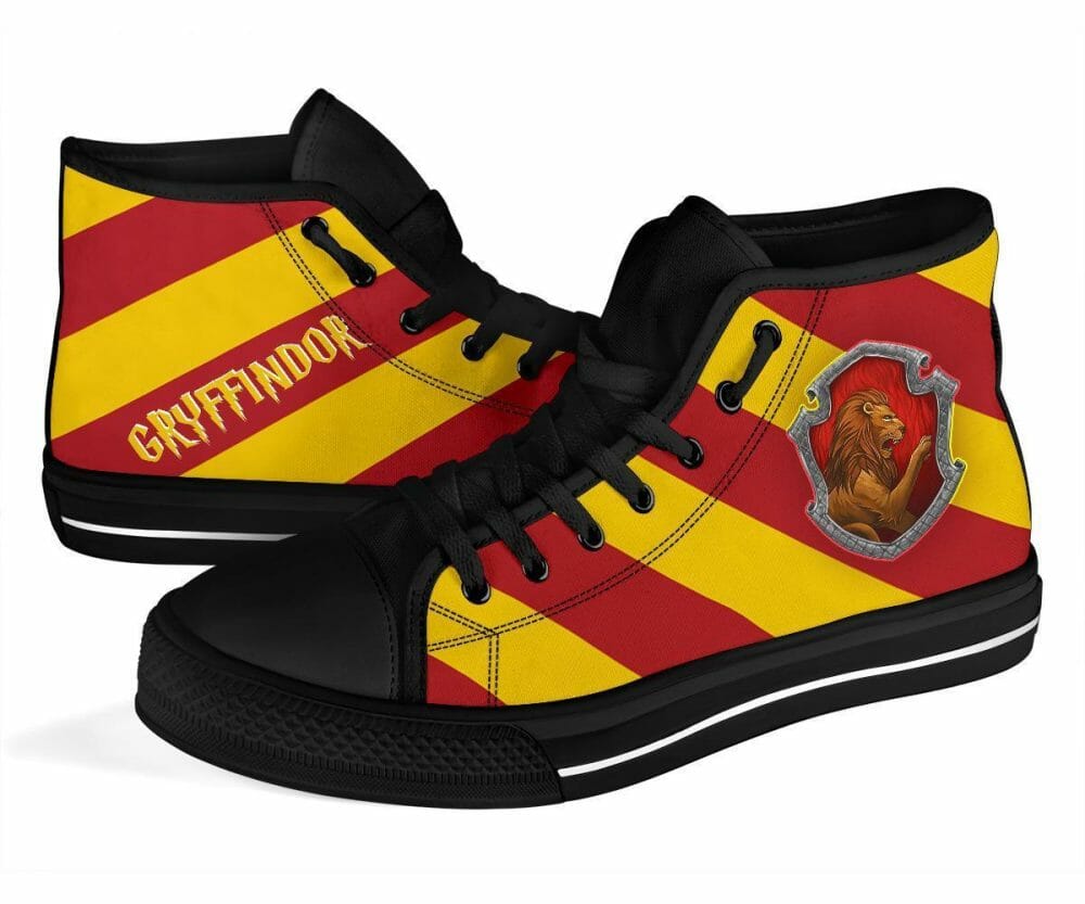 Harry Potter Shoes Gryffindor House High Top Shoes Movie
