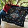 Harry Potter Stain Glass Style Quilt Blanket Fan Gift Idea 11