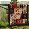 Hello Wine Quilt Blanket Goodbye Problem Funny Wine Lover Gift 13