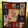 Hello Wine Quilt Blanket Goodbye Problem Funny Wine Lover Gift 5